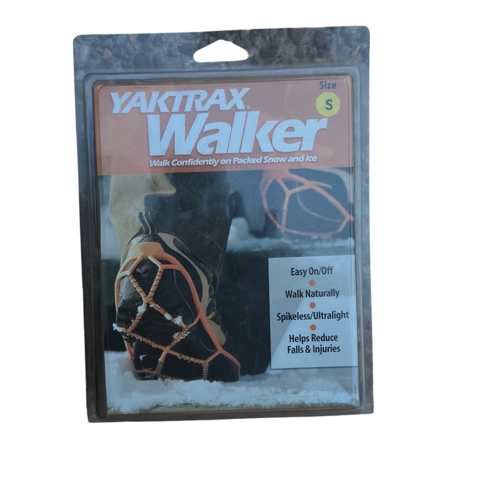 Yaktrax Walker Traction Cleats for‎ Snow and Ice Black Size Small NEW